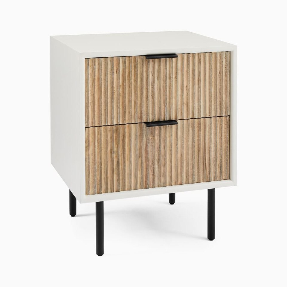 Quinn Closed 2Drawer Nightstand (52 cm) West Elm UK